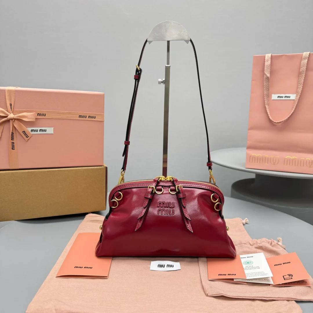 Miu Miu Caprice Leather Clutch