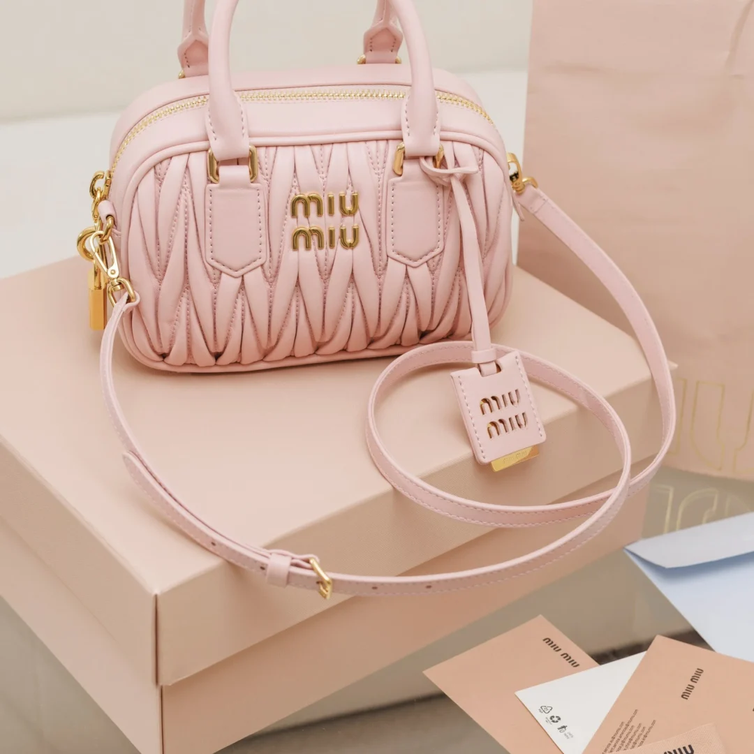Miu Miu Arcadie Matelassé Nappa Leather Bag